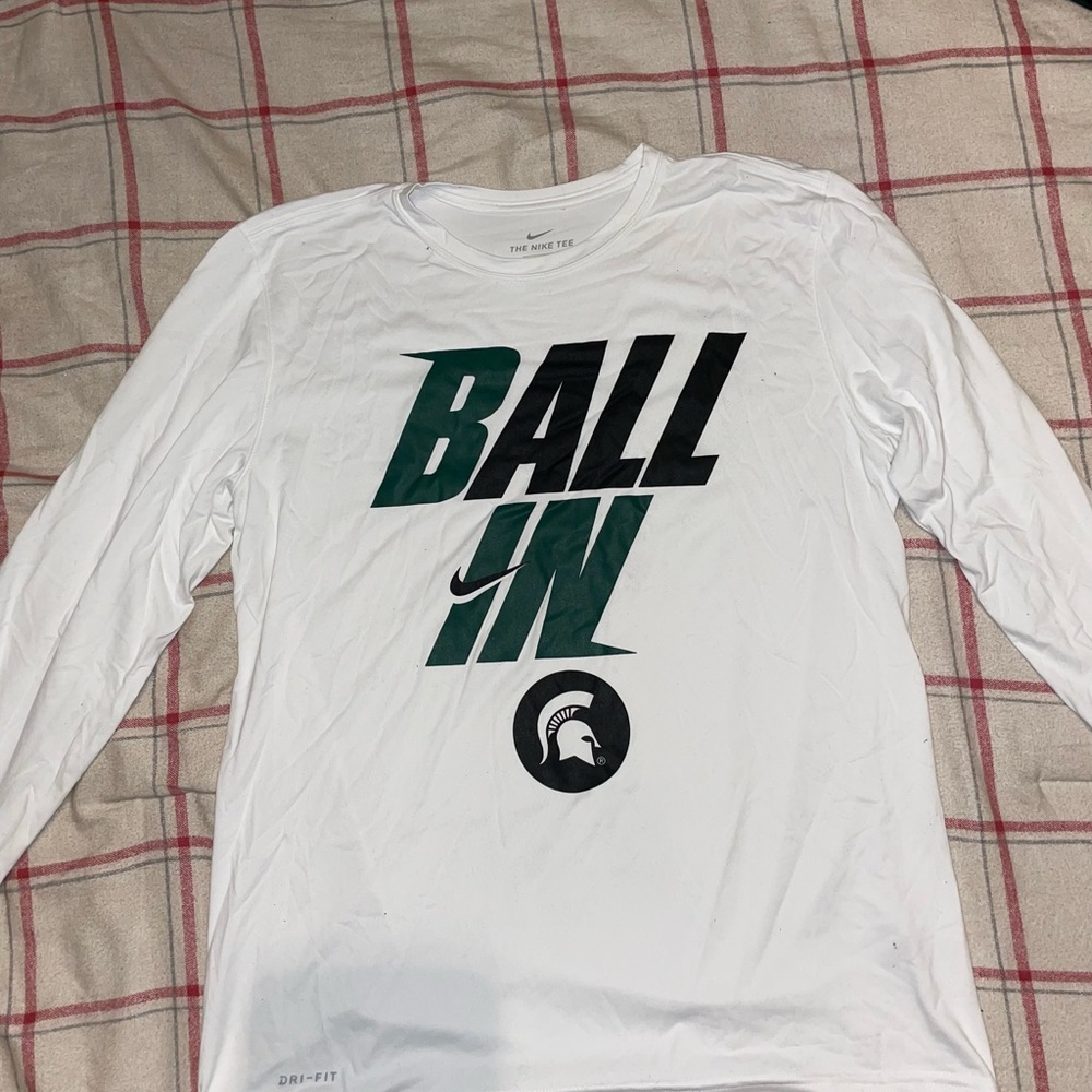 Men’s Nike Drifit MSU T Shirt L